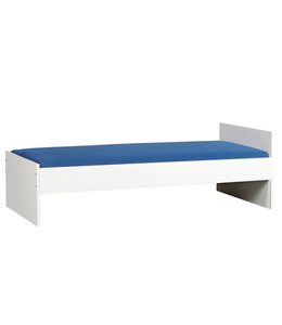 BEUK Eenpersoonsbed 90x220 Wit - Effen