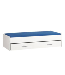 BEUK Bed met opbergruimte 90x200 Wit - witte lades