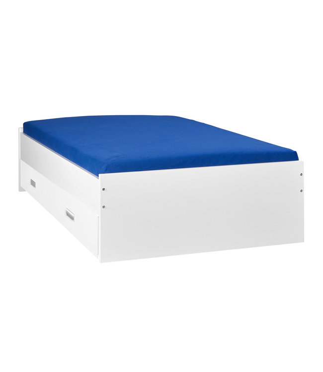 BEUK Bed met opbergruimte | 180x200 | Wit | Inclusief witte bedlade (Nederlands Product)