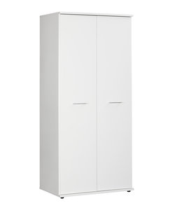 BEUK Kledingkast 2-deurs 200x89x58 Wit - Effen