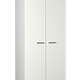 BEUK Kledingkast 2 Deurs - 187 x 83 x 54cm - Wit - Effen