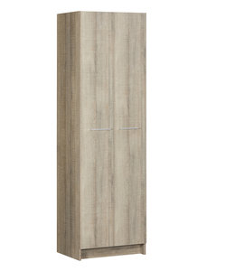 BEUK Kledingkast 2-deurs 180x54x42 Donkergrijs hout - Bavel