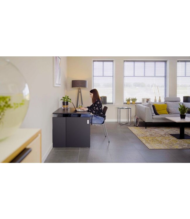 VEPA Homefit Thuiswerkplek | Zit Sta Bureau | 61 - 118cm | Electrisch | Zwart (Nederlands Product - BUUR Collectie)