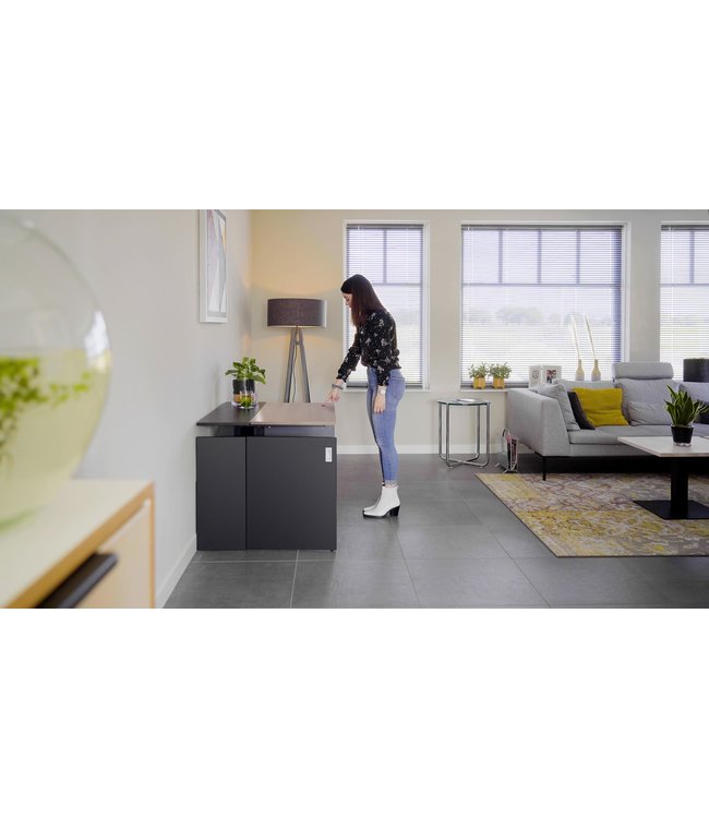 VEPA Homefit Thuiswerkplek | Zit Sta Bureau | 61 - 118cm | Electrisch | Eiken Zwart (Nederlands Product - BUUR Collectie)