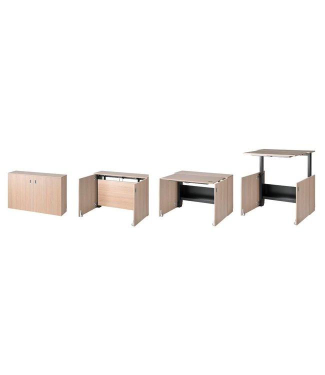 VEPA Homefit Thuiswerkplek | Zit Sta Bureau | 61 - 118cm | Electrisch | Wit (Nederlands Product - BUUR Collectie)