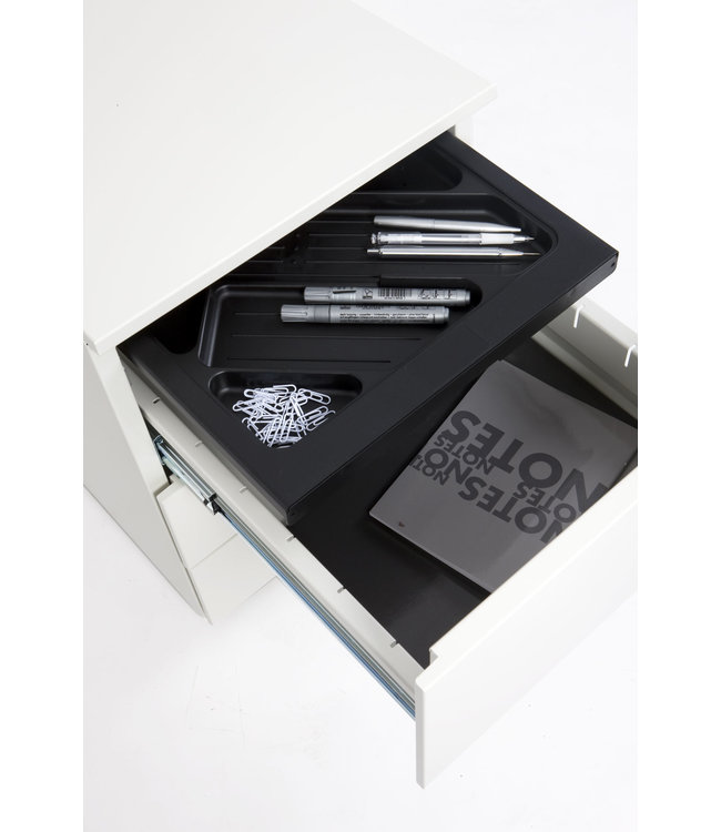 VEPA Ladenblok Metaal - Zwart - pennenlade / 3 laden A6 - 100% recyclebaar  (Nederlands Product - BUUR Collectie)