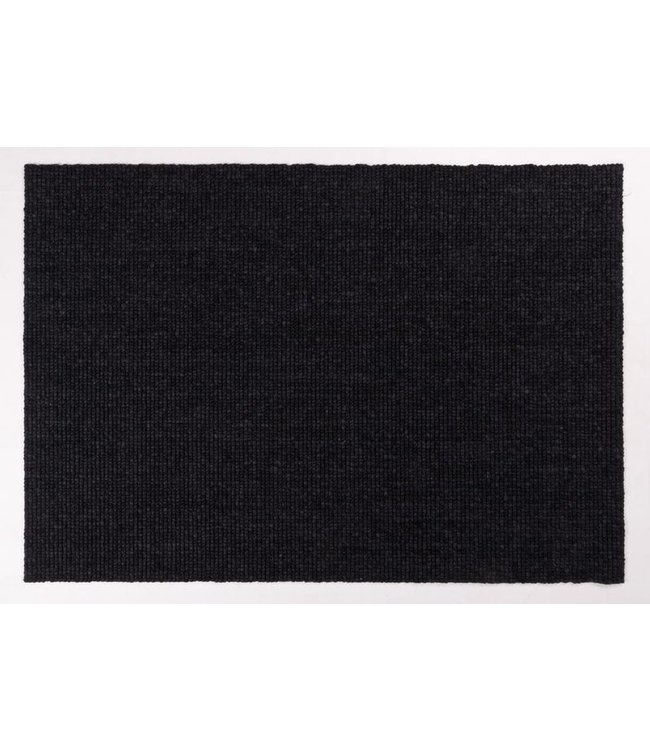 Barefoot Wollen Vloerkleed | New Zeeland | 140 x 200 | Zwart  (Op Maat - Nederlands Product)