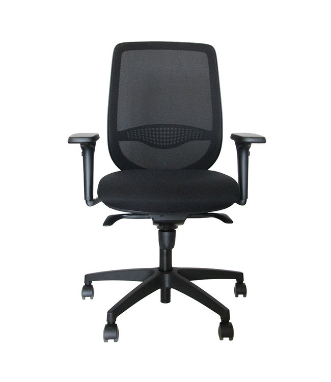 BUUR HomeSit - NEN EN 1335 - Zwarte 3D Netweave Rugleuning - 4D Armleggers (Nederlands Product - BUUR Collectie)