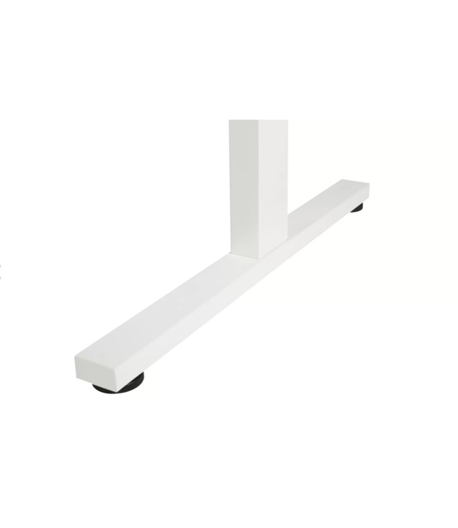 VEPA Presto R  -  Verstelbaar bureau - 160x80 - Wit - Wit frame (Nederlands Product - BUUR Collectie)