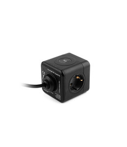 Filex Power Qi - 3x stroom - 2x usb - 1x usb-C - draadloos opladen - zwart