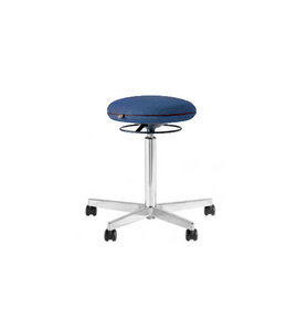 Beta Stoelen Ergonomische kruk op wielen Be Circle - Blazer Blauw - Aluminium voetplaat