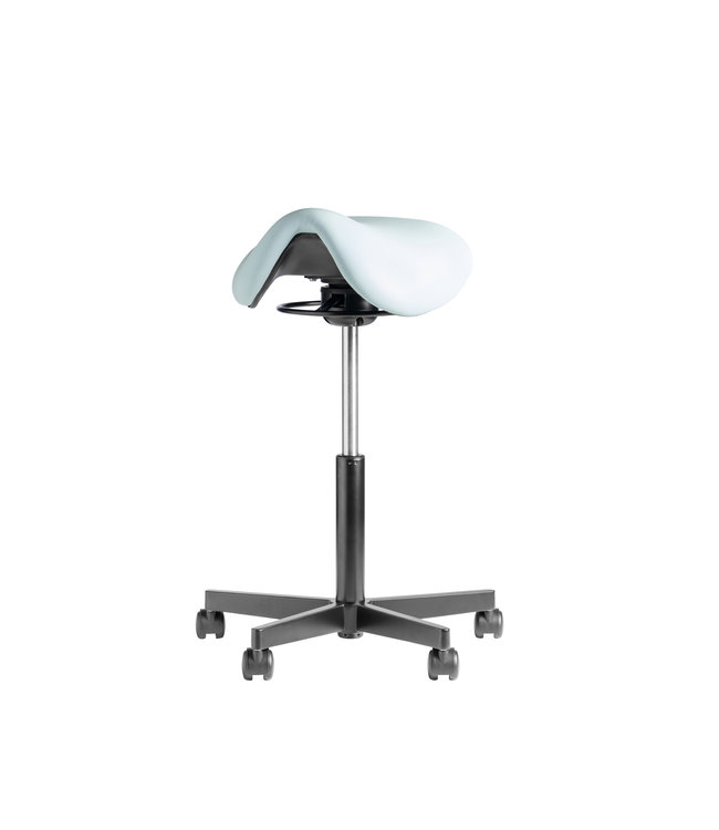 Beta Stoelen Saddle -  Ergonomische Zadelkruk - Wit - Met Wielen