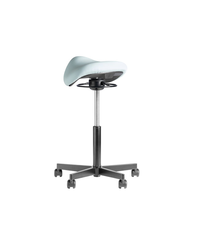 Beta Stoelen Saddle -  Ergonomische Zadelkruk - Wit - Met Wielen