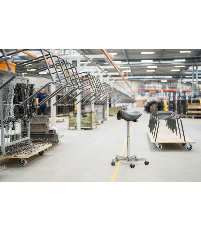 Beta Stoelen Saddle -  Ergonomische Zadelkruk - Antraciet - Met Wielen