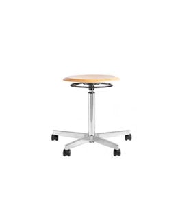 Beta Stoelen Ergonomische kruk op wielen Be Circle -  - Aluminium voetplaat