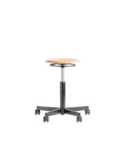 Beta Stoelen Ergonomische kruk op wielen Be Circle -  - Zwart voetplaat