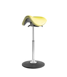 Beta Stoelen Ergonomische zadelkruk Be Solid - Geel - Aluminium voetplaat