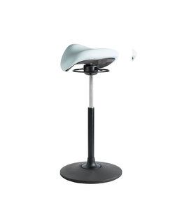 Beta Stoelen Ergonomische zadelkruk Be Solid - Wit - Zwart voetplaat