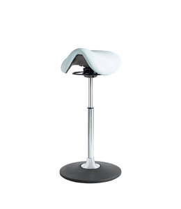 Beta Stoelen Ergonomische zadelkruk Be Solid - Wit - Aluminium voetplaat