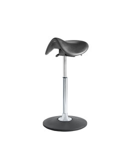 Beta Stoelen Ergonomische zadelkruk Be Solid - Antraciet - Aluminium voetplaat