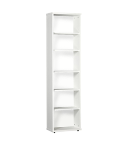 BEUK Boekenkast - 200 x 52 x 29cm - Wit - Budel