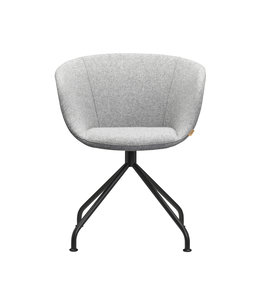 VEPA Club - Werk Fauteuil - Lichtgrijs - Zwart Metalen voet (Nederlands Product)