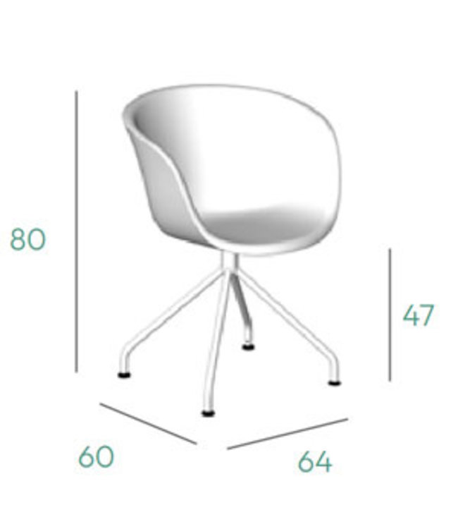 VEPA Club - Werk Fauteuil - Lichtgrijs - Zwart Metalen voet (Nederlands Product - BUUR Collectie)