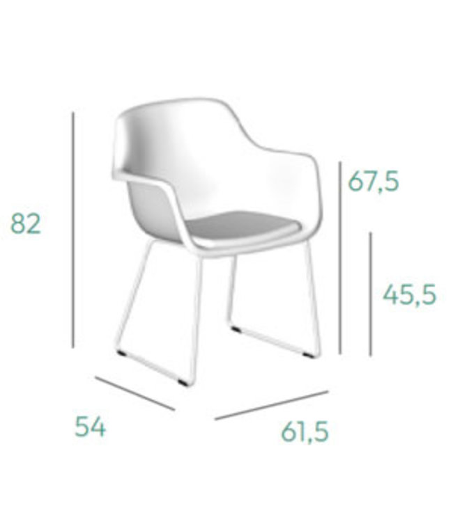 VEPA Felt - PET Stoel Antraciet - Zwart Frame - 100% recycle plastic en staal - Zitting Grijs (Nederlands Product - BUUR Collectie)