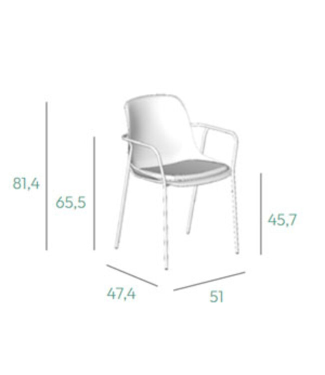 VEPA Felt Fine - PET Stoel Antraciet - Zwart Frame - 100% recycle plastic en staal - Zitting Groen - Met Armleggers (Nederlands Product - BUUR Collectie)