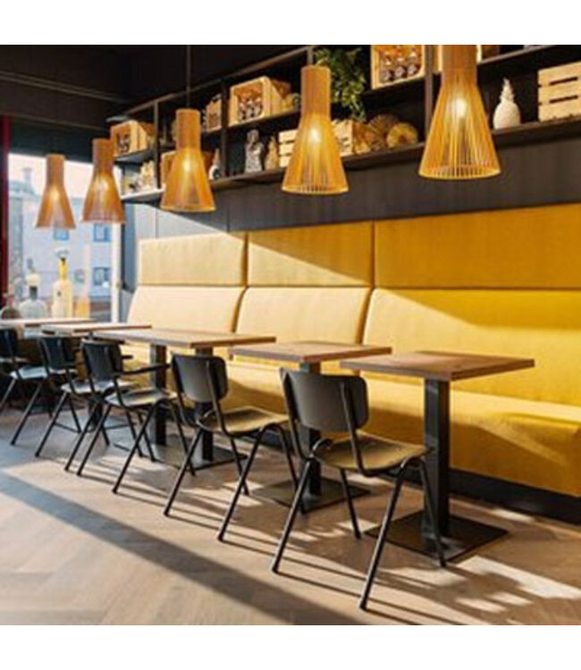 VEPA T60 - Kolomtafel Vierkant - 70x70 - 74cm hoogte - Wit - Wit Frame (Nederlands Product - BUUR Collectie)