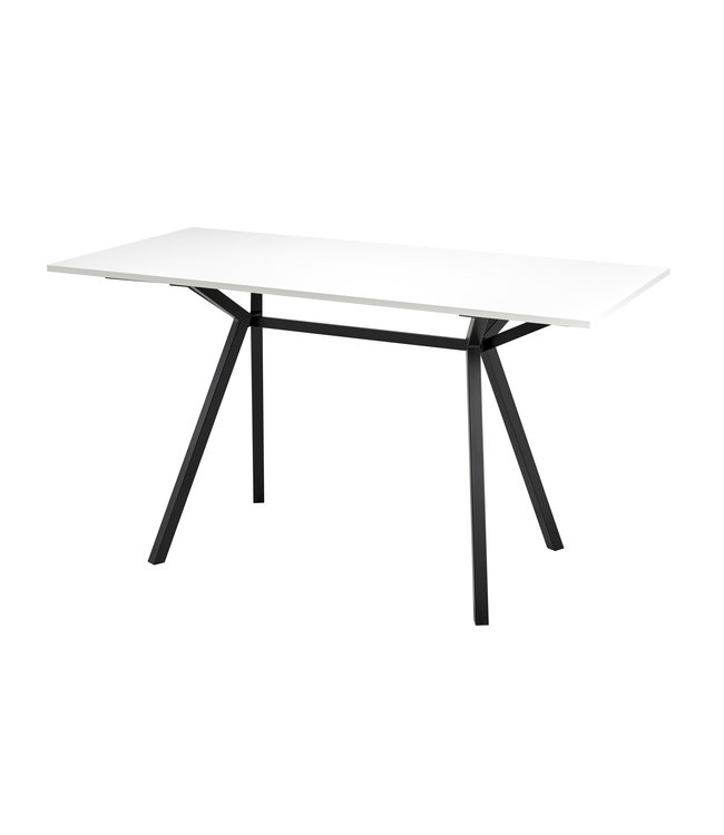 VEPA VPAX - vergadertafel - 200x100 - 110cm hoogte - Wit - zwart Frame (Nederlands Product - BUUR Collectie)