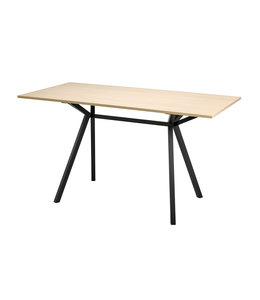 VEPA VPAX - vergadertafel - 200x100 - 110cm hoogte - Eiken Whitewash - zwart Frame (Nederlands Product)