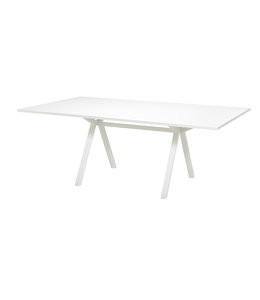 VEPA VPAX - vergadertafel - 200x120 - 75cm hoogte - Wit - Wit Frame (Nederlands Product)