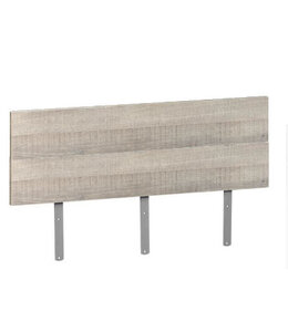 BEUK Opzetstuk kopstuk bed - Donker Grijs hout