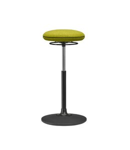 Beta Stoelen Ergonomische werkkruk Be Steady - Blazer Groen - Zwart voetplaat