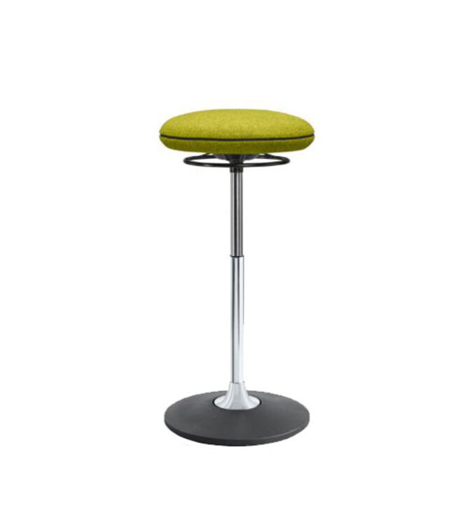 Beta Stoelen Steady -  Ergonomische werkkruk - Zit sta kruk - Blazer Groen - Gepolijst Aluminium Voetplaat (Nederlands Product - BUUR Collectie)