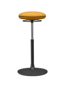 Beta Stoelen Ergonomische werkkruk Be Steady - Blazer Oranje - Zwart voetplaat