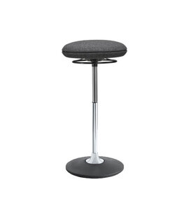Beta Stoelen Ergonomische werkkruk Be Steady - Blazer Antraciet - Aluminium voetplaat