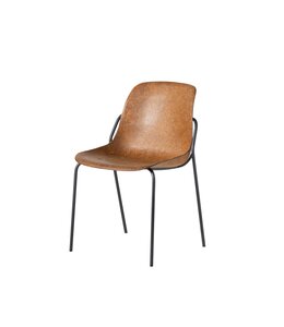 VEPA Hemp Fine - Hennep Stoel - Zwart Frame - 100% recycle biomateriaal en staal (Nederlands Product - BUUR Collectie)