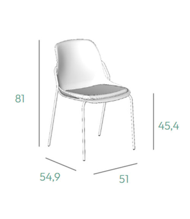 VEPA Hemp Fine - Hennep Stoel - Zwart Frame - 100% recycle biomateriaal en staal - Zitting Zwart (Nederlands Product - BUUR Collectie)