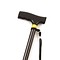 Lightweight aluminum walking stick black - foldable, length 84 - 94 cm