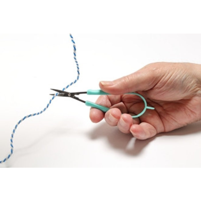 Mini scissors self-opening Easi-Grip® with sharp point 30 mm - light green