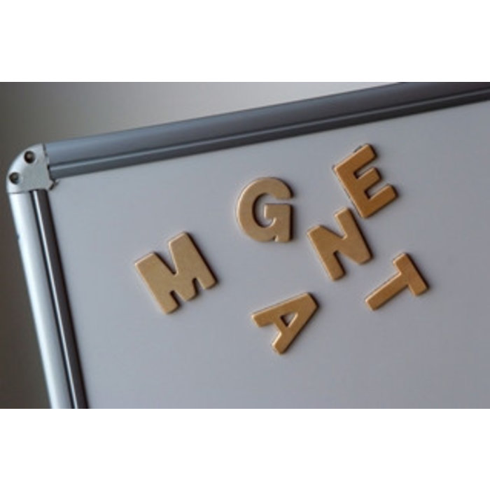 Wooden magnetic letters 4.2 cm - 51 pieces