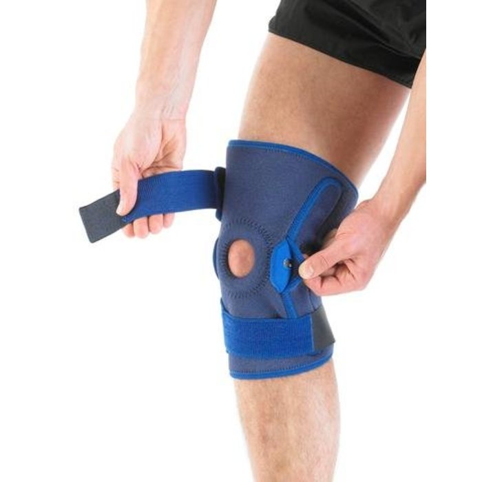 Neo-G knee brace with hinge function for extra bending
