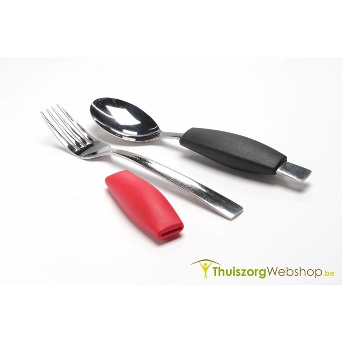 Thickening handle for fork or spoon (in 2 colors)