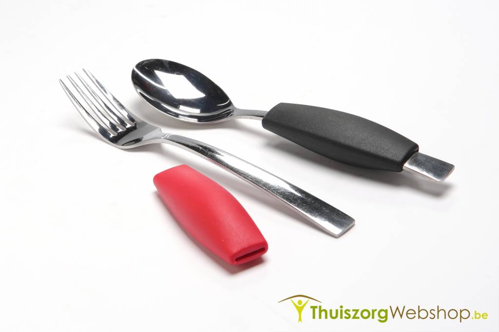 Thickening handle for fork or spoon (in 2 colors)
