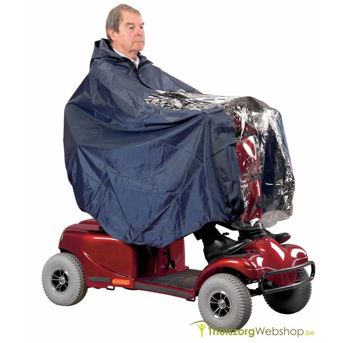 Cape poncho scooter avec protection complète du pilote et du scooter