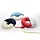 Red ring cushion inflatable - options: extra terry cover and pump