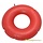 Red ring cushion inflatable - options: extra terry cover and pump