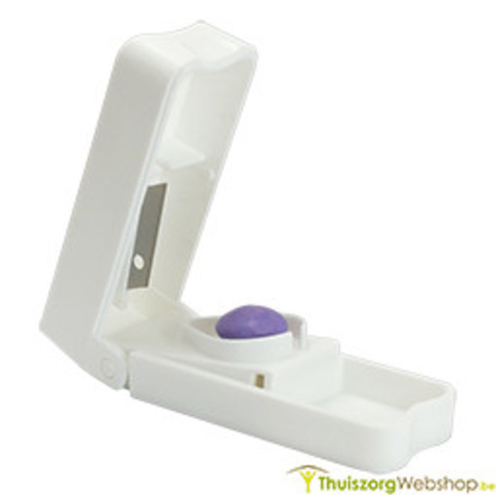 Pillensplijter compact (wit of blauw)